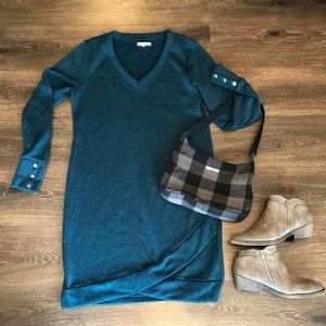 Maurices Teal Sweater Dress